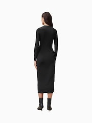 AllSaints Black Rivi Dress - Image 6 of 7