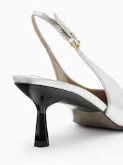 AllSaints Silver Denver Slingbacks - Image 5 of 5