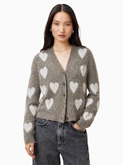 AllSaints Brown Amora Cardigan - Image 1 of 7
