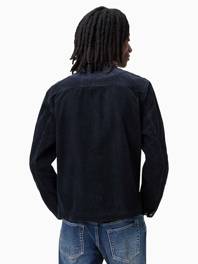 AllSaints Grey Rothwell Corduroy Jacket - Image 2 of 8