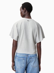AllSaints Grey Artia 100% Organic cotton T-Shirt - Image 2 of 7