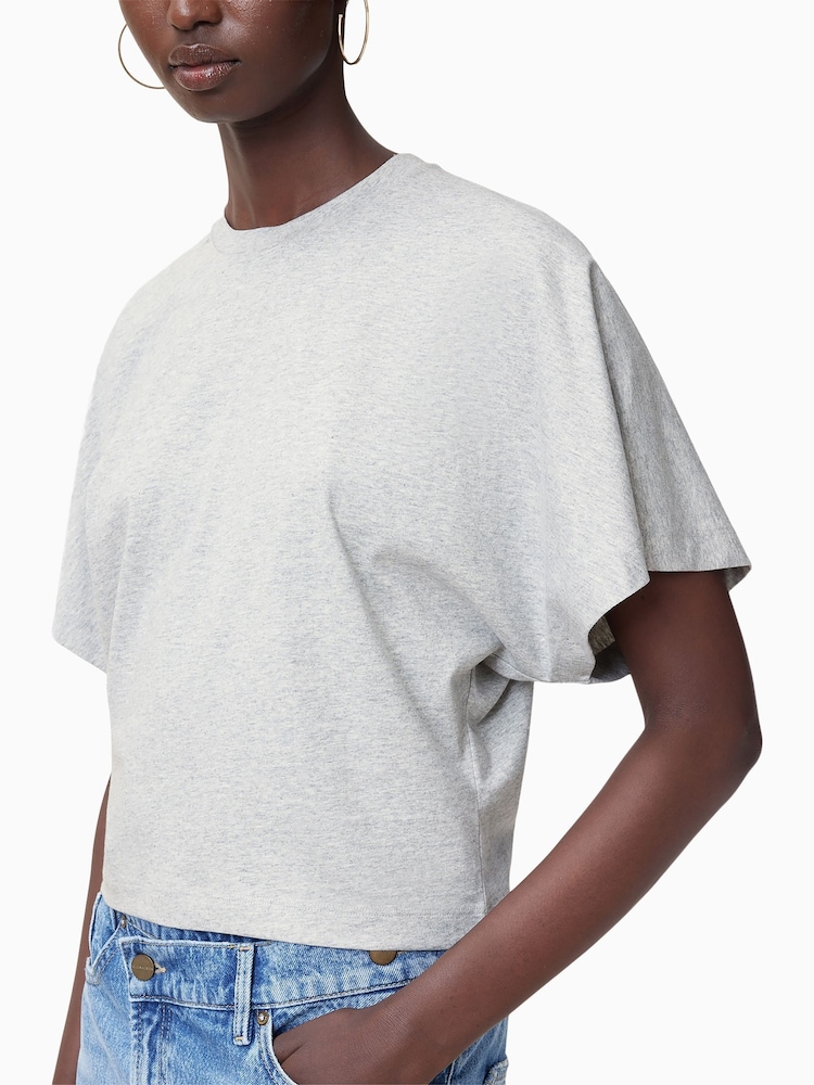 AllSaints Grey Artia 100% Organic cotton T-Shirt - Image 5 of 7
