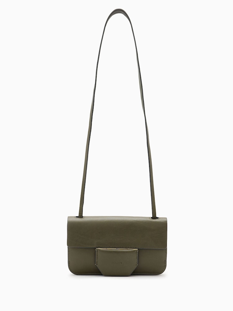 AllSaints Green Ann Crossbody Bag - Image 1 of 1