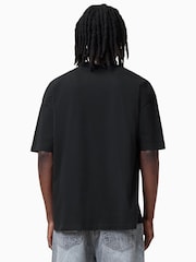AllSaints Black 100% Organic Cotton Lover Short Sleeve Crew T-Shirt - Image 2 of 7