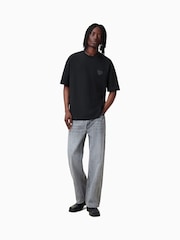 AllSaints Black 100% Organic Cotton Lover Short Sleeve Crew T-Shirt - Image 3 of 7