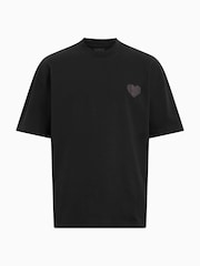 AllSaints Black 100% Organic Cotton Lover Short Sleeve Crew T-Shirt - Image 6 of 7