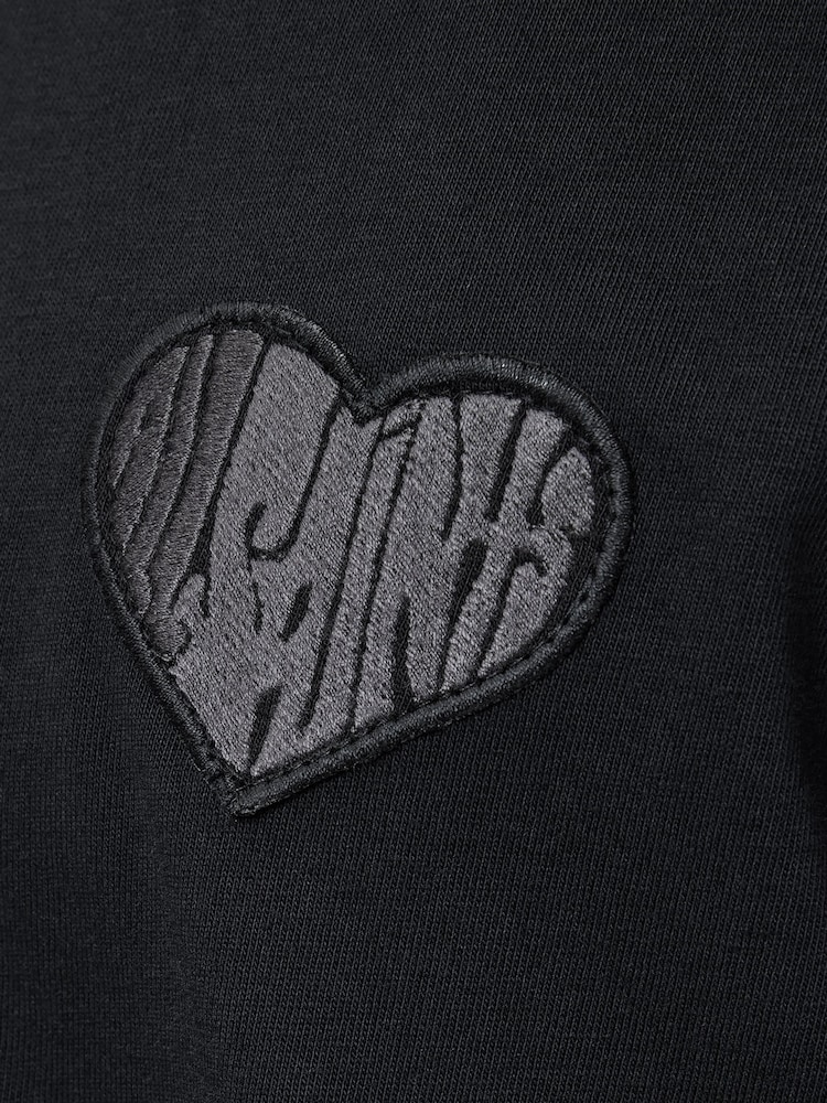AllSaints Black 100% Organic Cotton Lover Short Sleeve Crew T-Shirt - Image 7 of 7