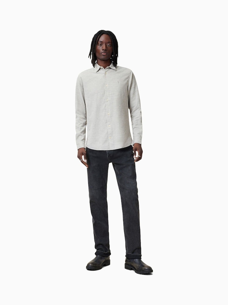 AllSaints Black Lorella Long Sleeve Shirt - Image 3 of 7