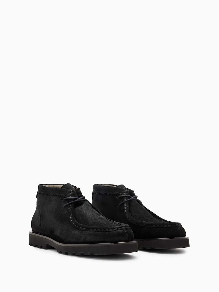 Черный - AllSaints Skiff Suede Boots - Image 2 of 4
