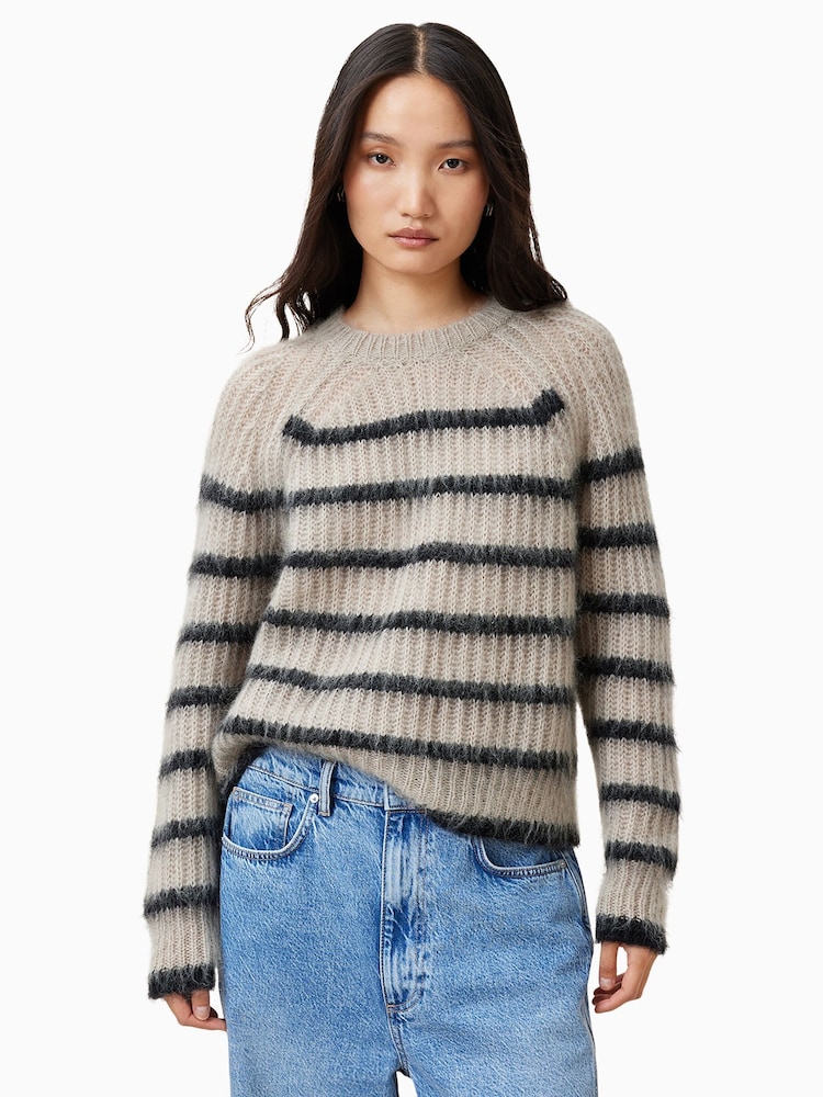 AllSaints Brown Riga Jumper - Image 1 of 6