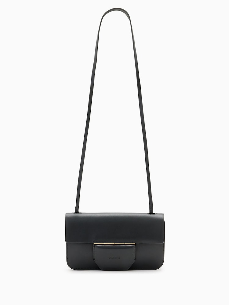 AllSaints Black Ann Crossbody Bag - Image 1 of 1