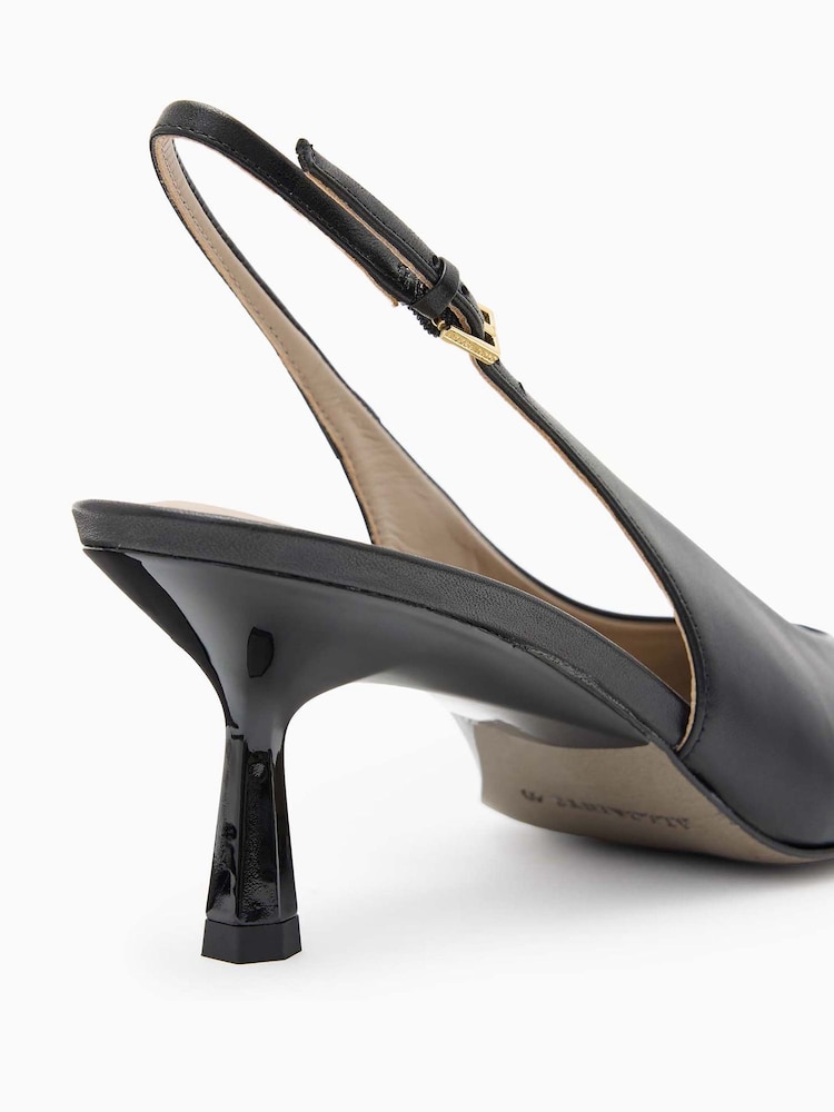 AllSaints Black Denver Slingbacks - Image 5 of 5