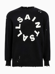 AllSaints Black Diageo Crew Jumper - Image 6 of 6