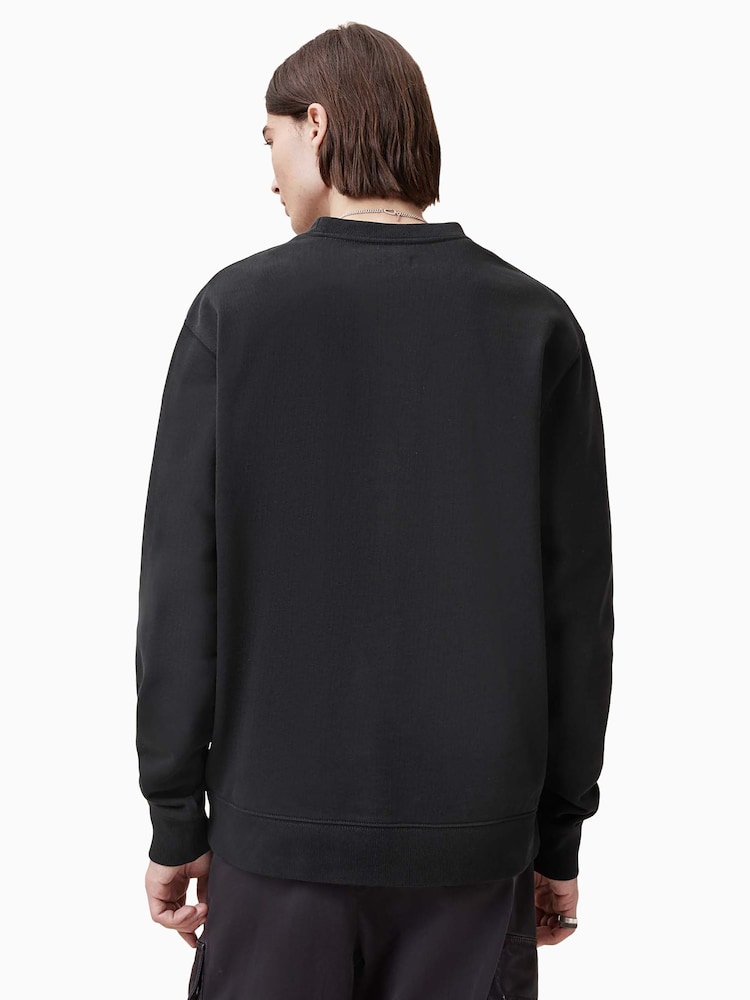 AllSaints Black Lover Crew Jumper - Image 4 of 6