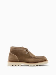 AllSaints Grey Skiff Suede Boots - Image 1 of 5