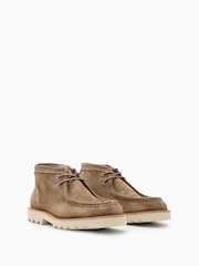 AllSaints Grey Skiff Suede Boots - Image 2 of 5