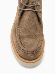 AllSaints Grey Skiff Suede Boots - Image 4 of 5