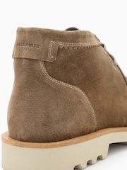 AllSaints Grey Skiff Suede Boots - Image 5 of 5