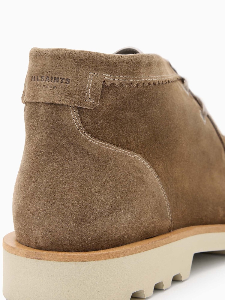 AllSaints Grey Skiff Suede Boots - Image 5 of 5