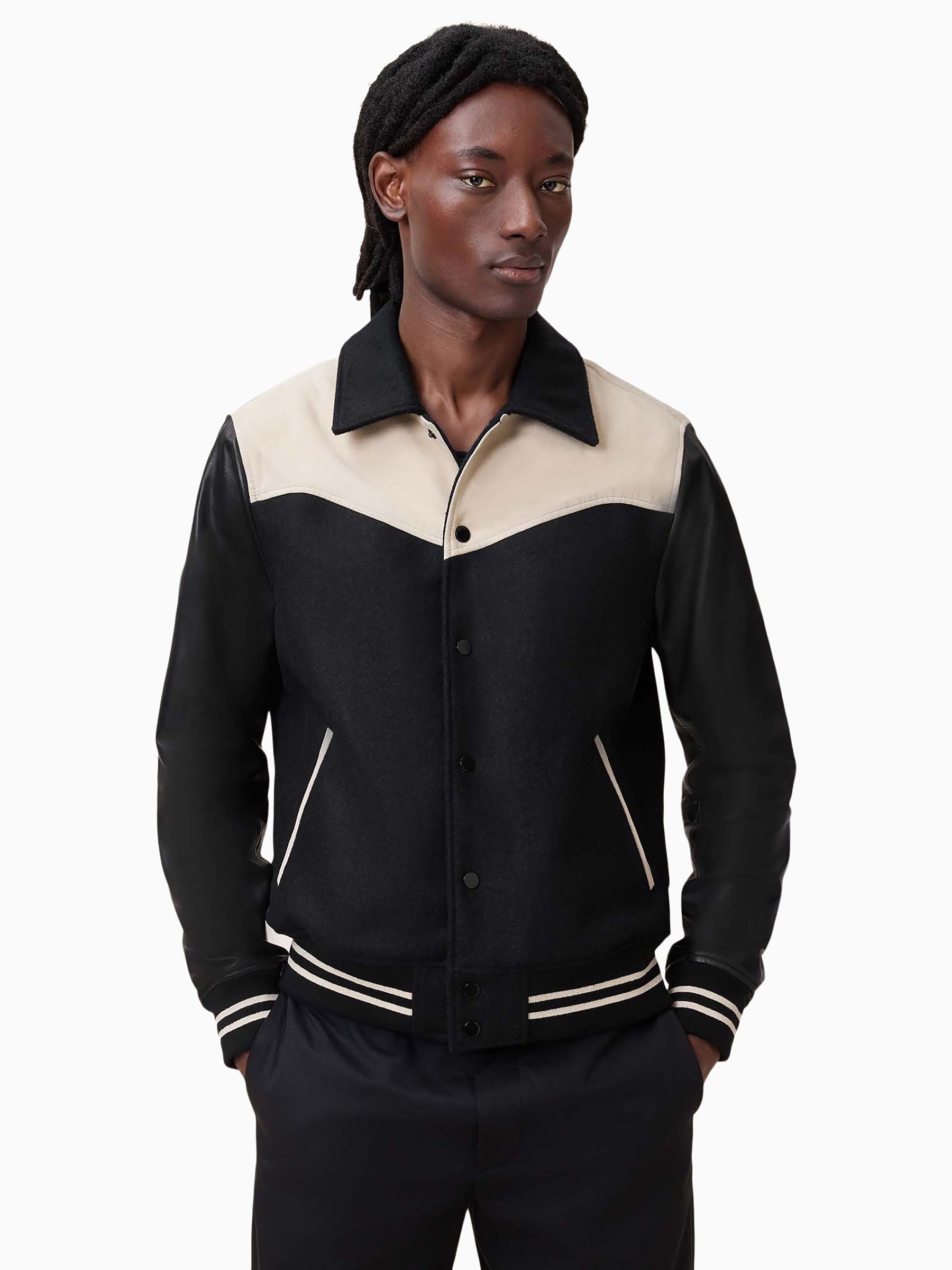 ALLSAINTS ブラックジャケット ブラックレザージャケット | オールセインツ 公式オンラインストア