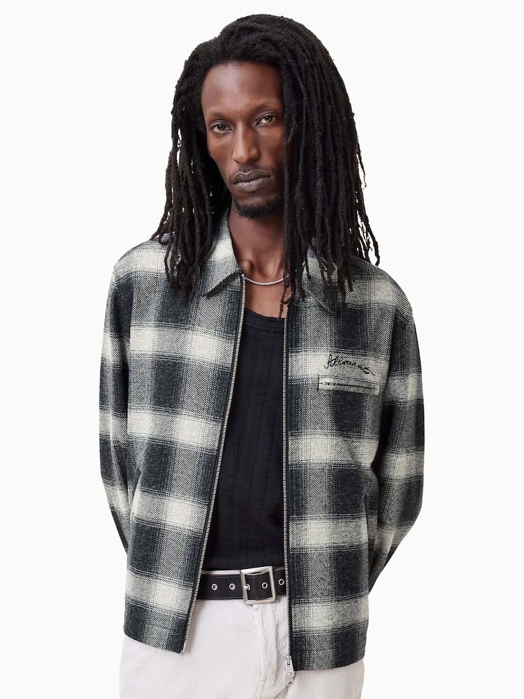 AllSaints Black Ellis Jacket - Image 1 of 7 AllSaints Black Ellis Jacket - Image 1 of 7