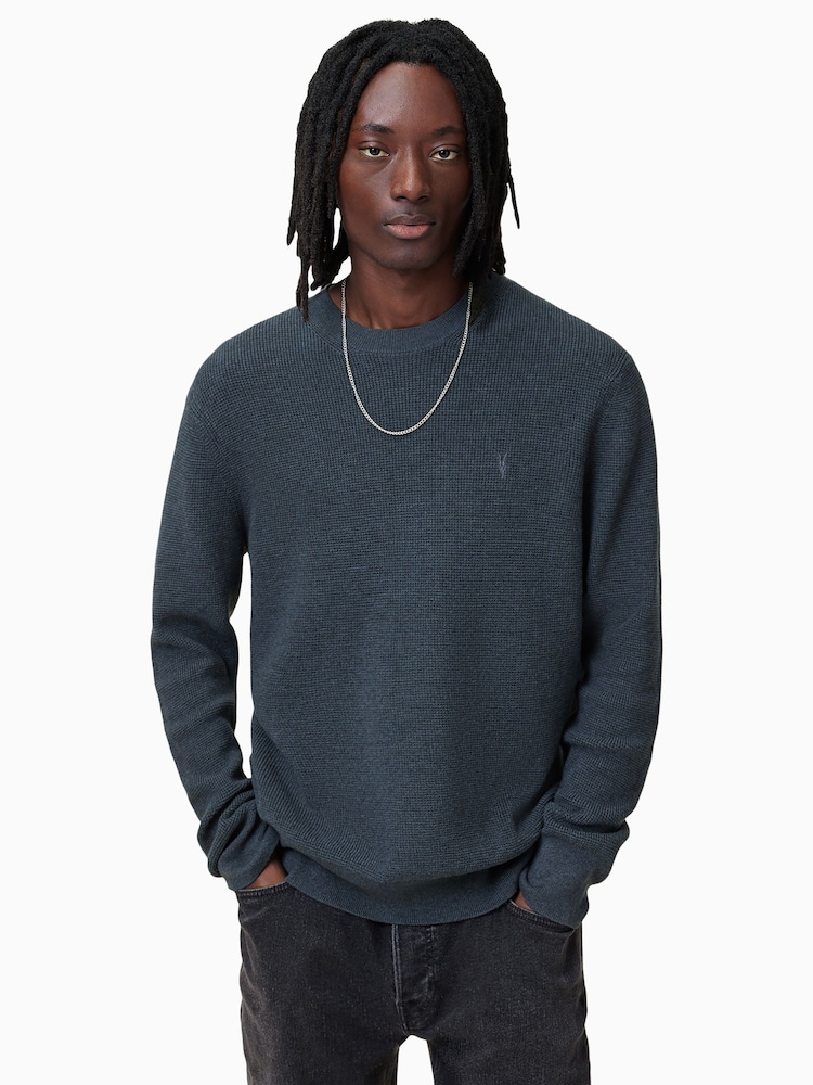 AllSaints Blue Aspen Crew Jumper - Image 1 of 7