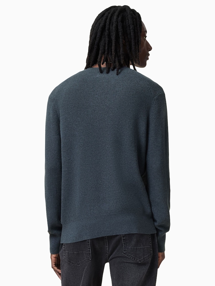 AllSaints Blue Aspen Crew Jumper - Image 2 of 7