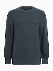 AllSaints Blue Aspen Crew Jumper - Image 7 of 7