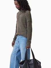 AllSaints Brown Chillion Crew Jumper - Image 5 of 9