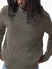 AllSaints Brown Chillion Crew Jumper - Image 6 of 9