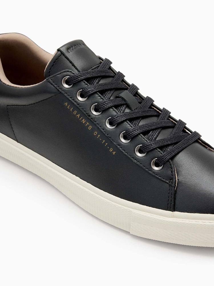 AllSaints Black Brody Low Top - Image 4 of 5