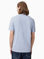 AllSaints Blue Brace Short Sleeve Crew 100% Organic Cotton Shorts - Image 4 of 5