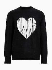 AllSaints Black Bubble Crew Jumper - Image 5 of 5