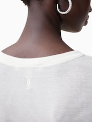 AllSaints White Bec Long Sleeve T-Shirt - Image 5 of 8