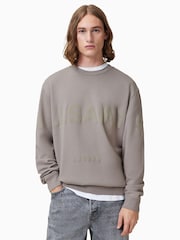 AllSaints Brown Biggy Crew Jumper - Image 1 of 5