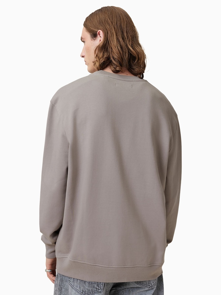 AllSaints Brown Biggy Crew Jumper - Image 2 of 5
