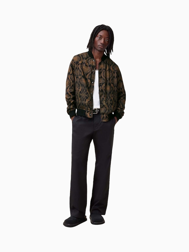 AllSaints Black Soundview Bomber Jacket - Image 2 of 8
