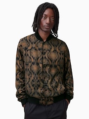 AllSaints Black Soundview Bomber Jacket - Image 3 of 8