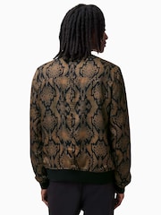 AllSaints Black Soundview Bomber Jacket - Image 4 of 8