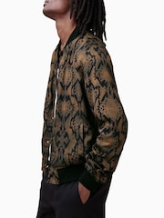 AllSaints Black Soundview Bomber Jacket - Image 6 of 8