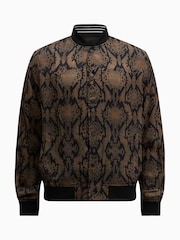AllSaints Black Soundview Bomber Jacket - Image 8 of 8