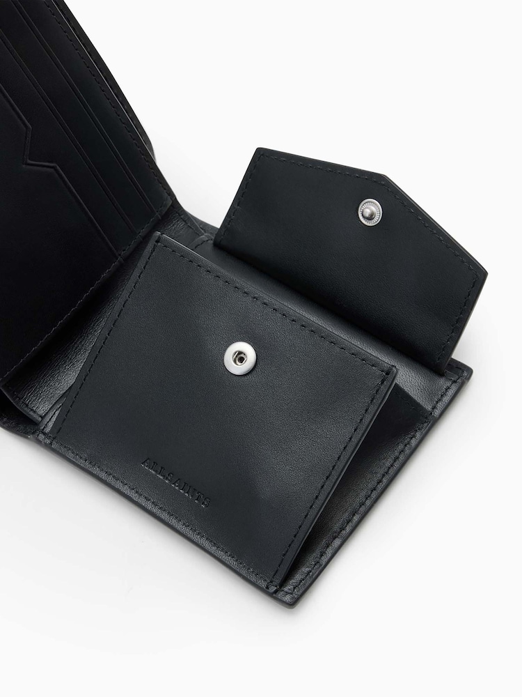 AllSaints Black Delph Tierra Wallet - Image 2 of 5