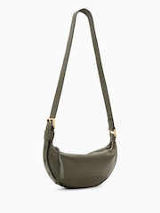 AllSaints Green Half Moon Cross-Body Bag - Image 5 of 7