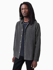 AllSaints Grey Lorella Long Sleeve Shirt - Image 1 of 3