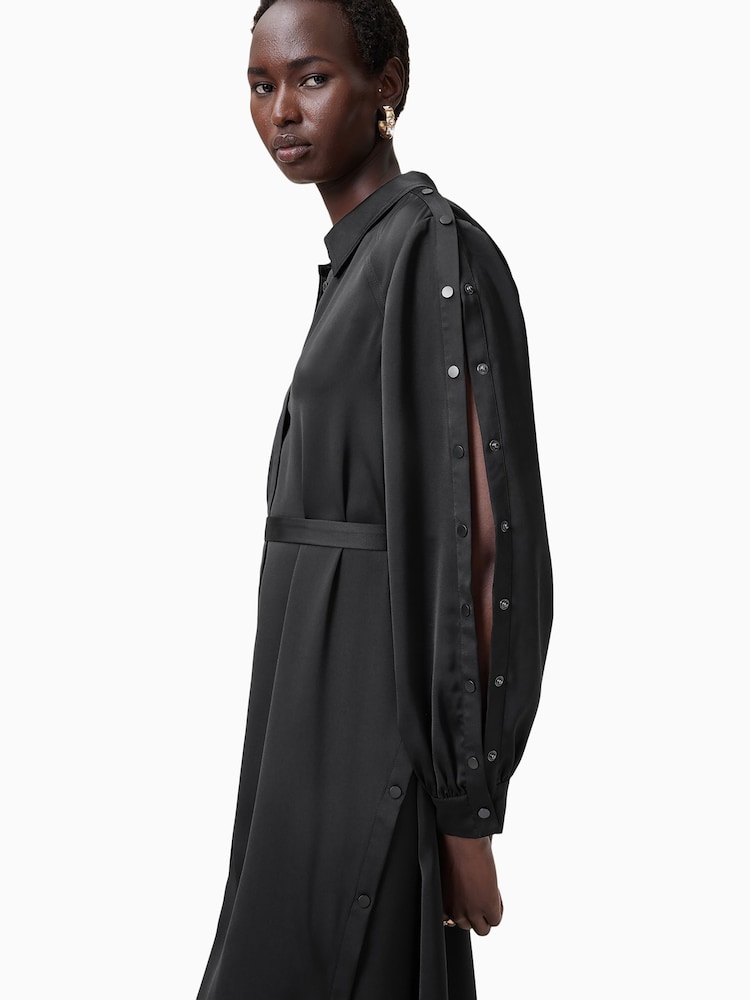 AllSaints Black Lexi Dress - Image 2 of 8