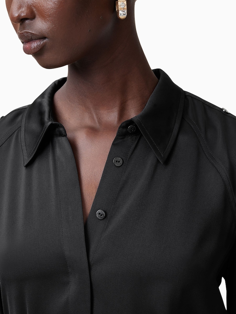 AllSaints Black Lexi Dress - Image 6 of 8