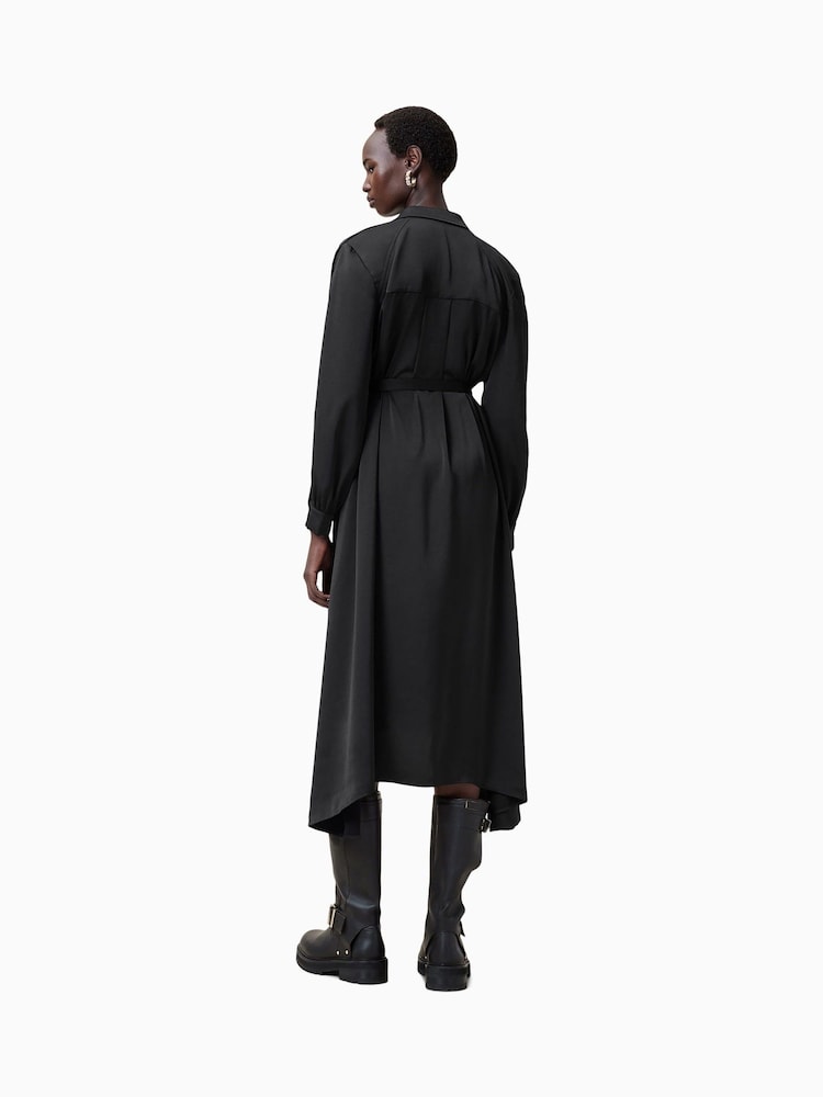 AllSaints Black Lexi Dress - Image 7 of 8
