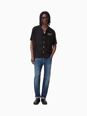 AllSaints Black Undrgndbowa Short Sleeve Shirt - Image 1 of 7