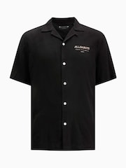 AllSaints Black Undrgndbowa Short Sleeve Shirt - Image 7 of 7