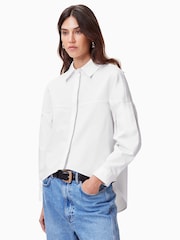 AllSaints White Toria Shirt - Image 1 of 8